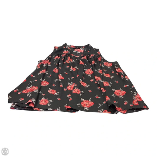 Top Sleeveless By Lane Bryant In Black & Red, Size: 18