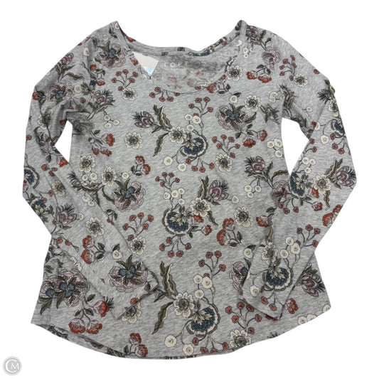 Top Long Sleeve By Loft In Grey, Size: Xs
