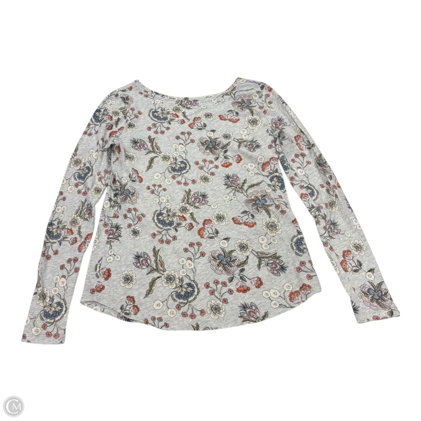 Top Long Sleeve By Loft In Grey, Size: Xs