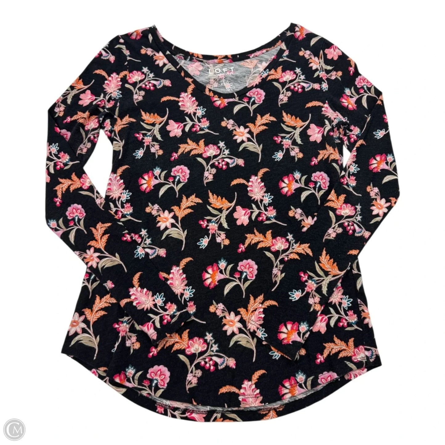 Top Long Sleeve By Loft In Black, Size: Xs