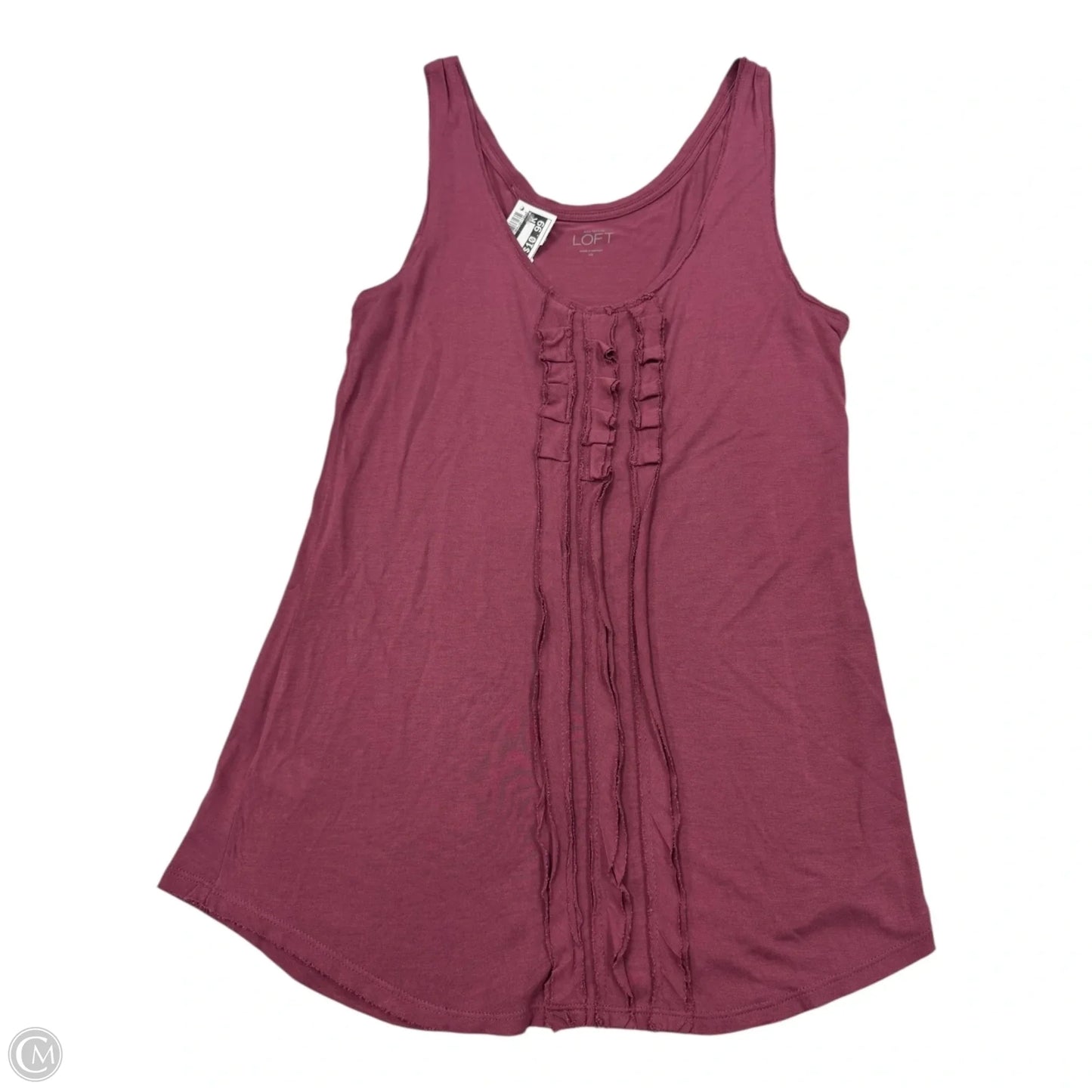 Top Sleeveless By Loft In Pink & Purple, Size: Xs