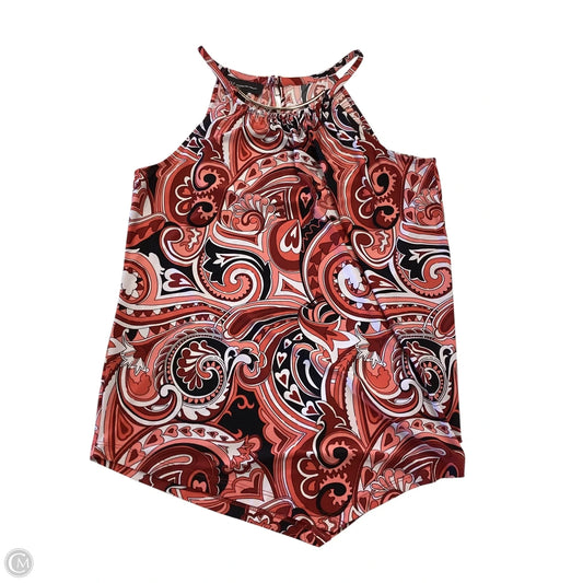 Top Sleeveless By Inc In Black & Red, Size: Mp