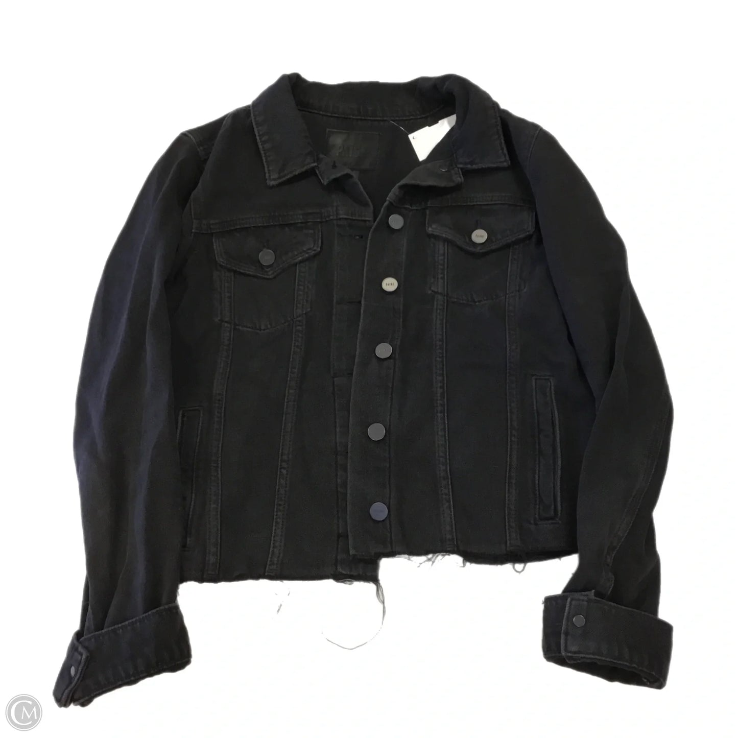 Jacket Denim By Paige In Black, Size: S