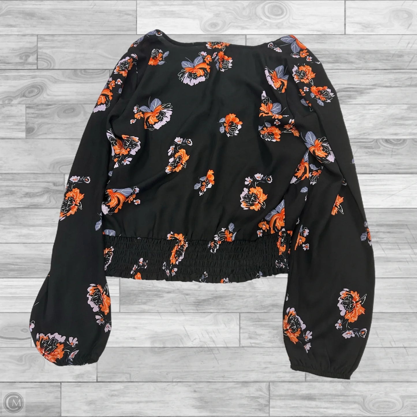 Top Long Sleeve By Socialite In Floral Print, Size: M