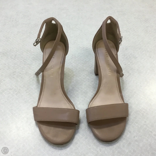 Shoes Heels Block By Kelly And Katie In Tan, Size: 6.5