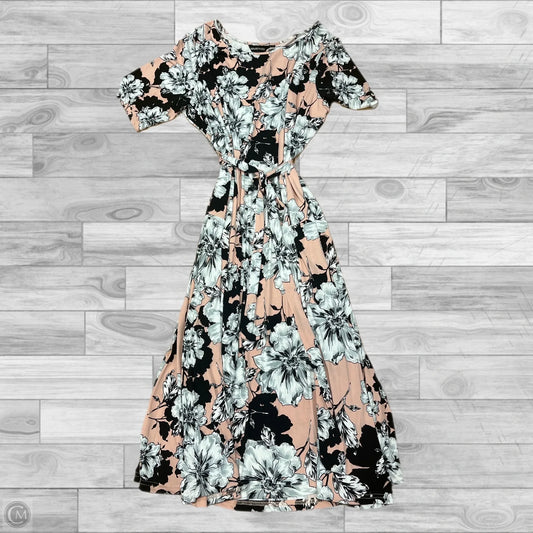 Dress Casual Maxi By Nina Leonard In Floral Print, Size: 3x