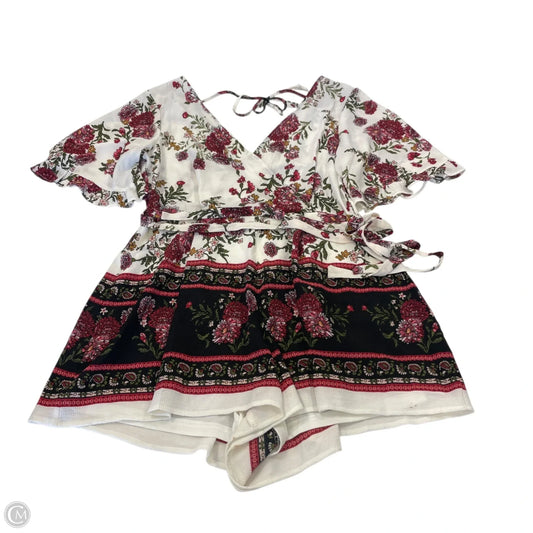 Romper By Trixxi In Floral Print, Size: Xl
