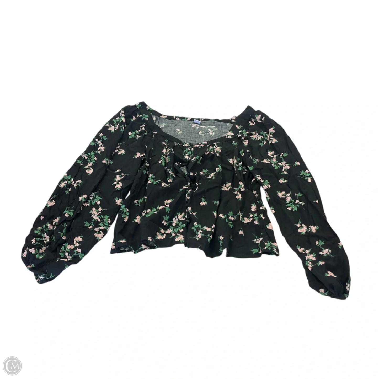 Top Long Sleeve By Old Navy In Black, Size: L