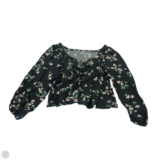 Top Long Sleeve By Old Navy In Black, Size: L