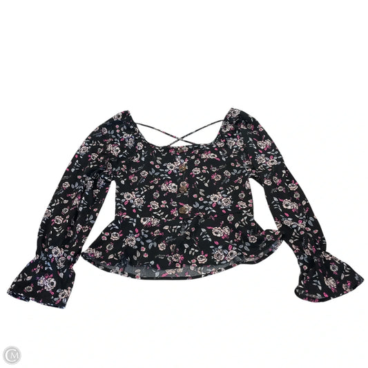 Top Long Sleeve By Clothes Mentor In Floral Print, Size: M