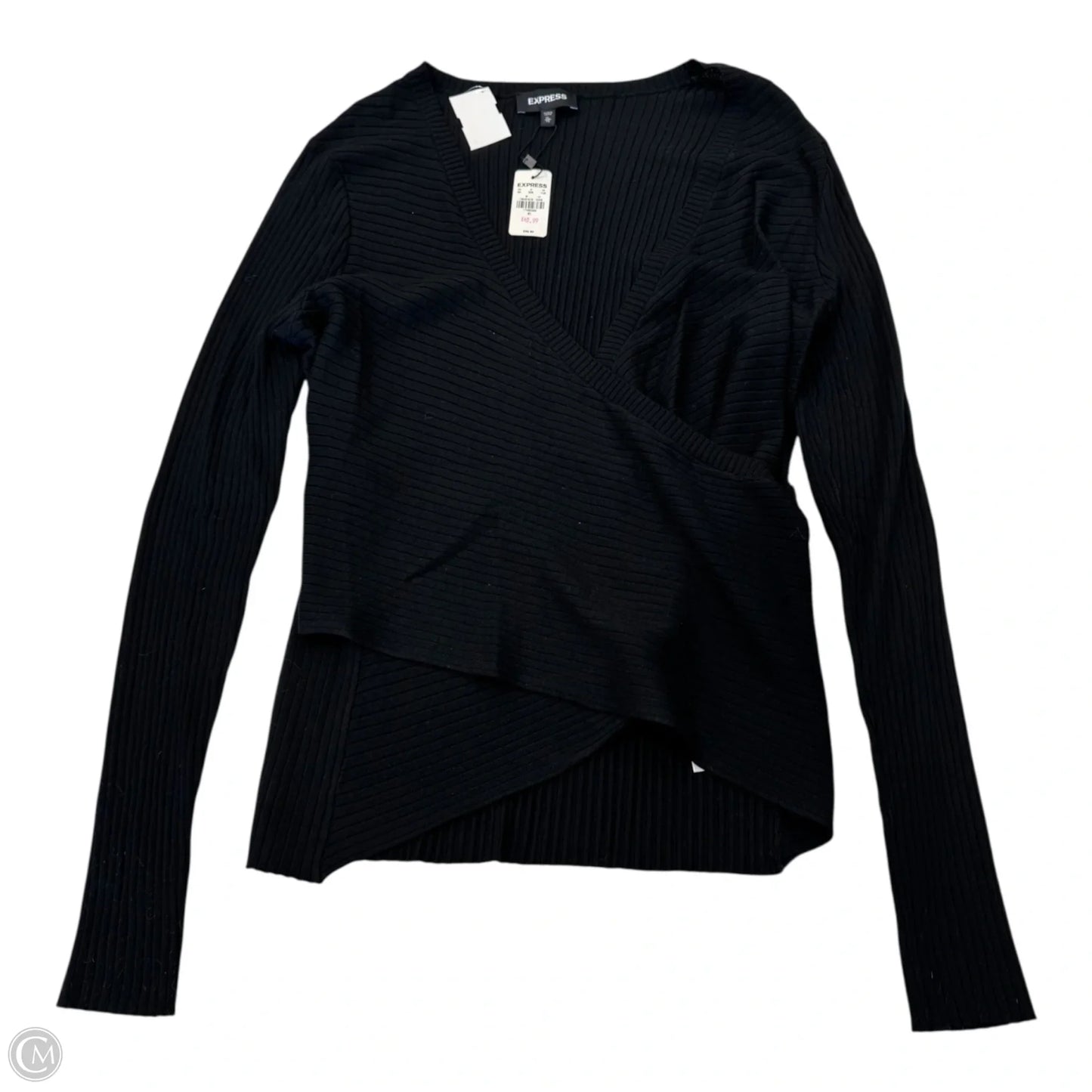 Top Long Sleeve By Express In Black, Size: Xl