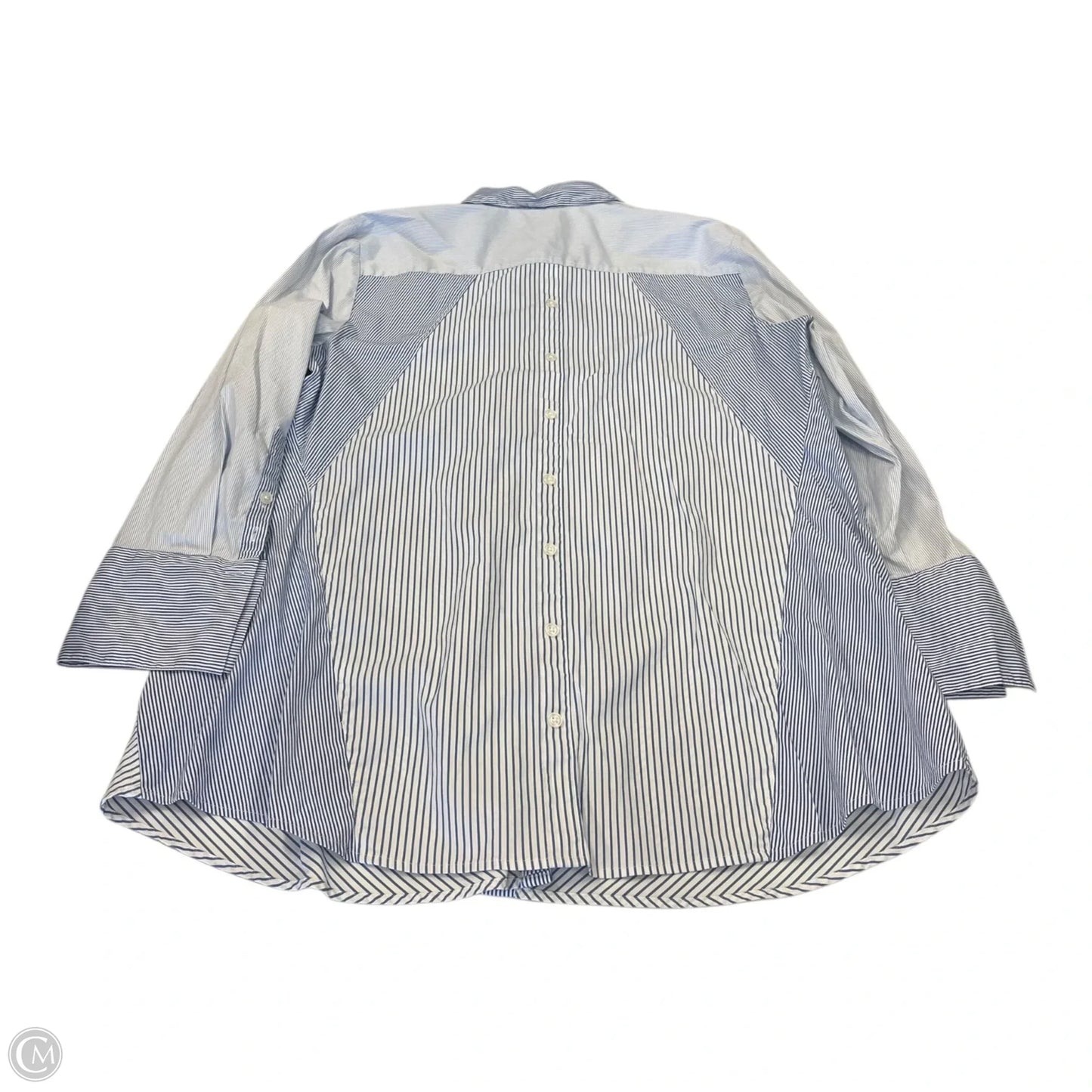 Top Long Sleeve By Chicos In Striped Pattern, Size: Xl