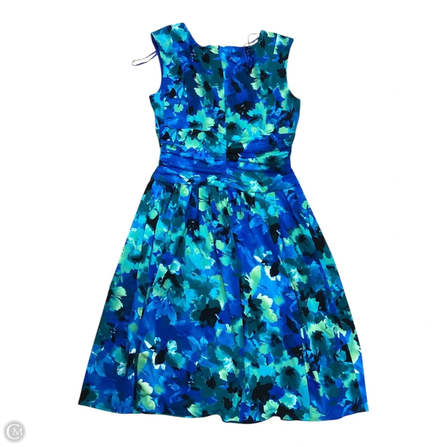 Dress Casual Short By Jessica Howard In Blue & Green, Size: 14