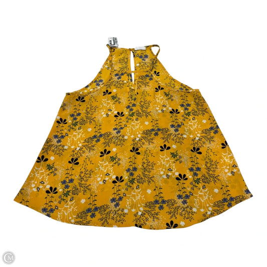 Top Sleeveless By Sienna Sky In Yellow, Size: S
