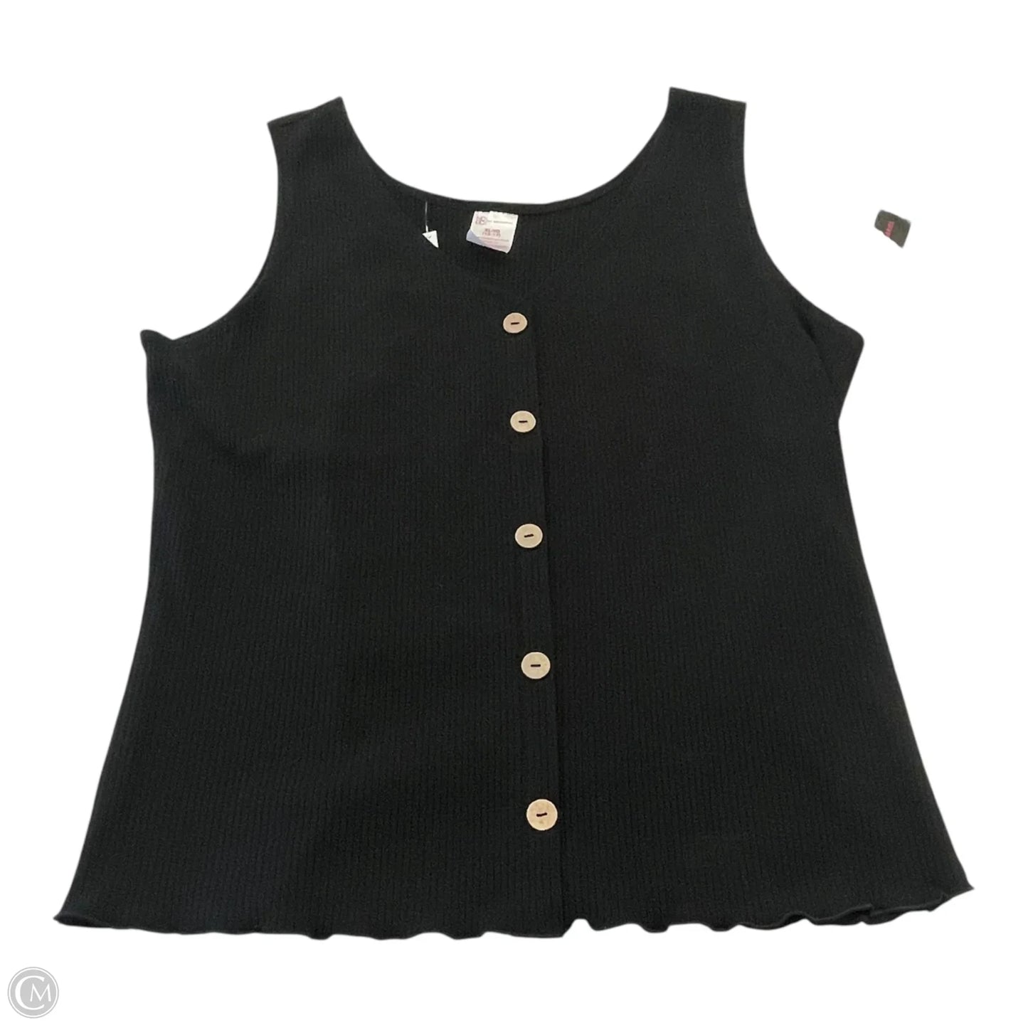 Top Sleeveless Basic By No Boundaries In Black, Size: Xl