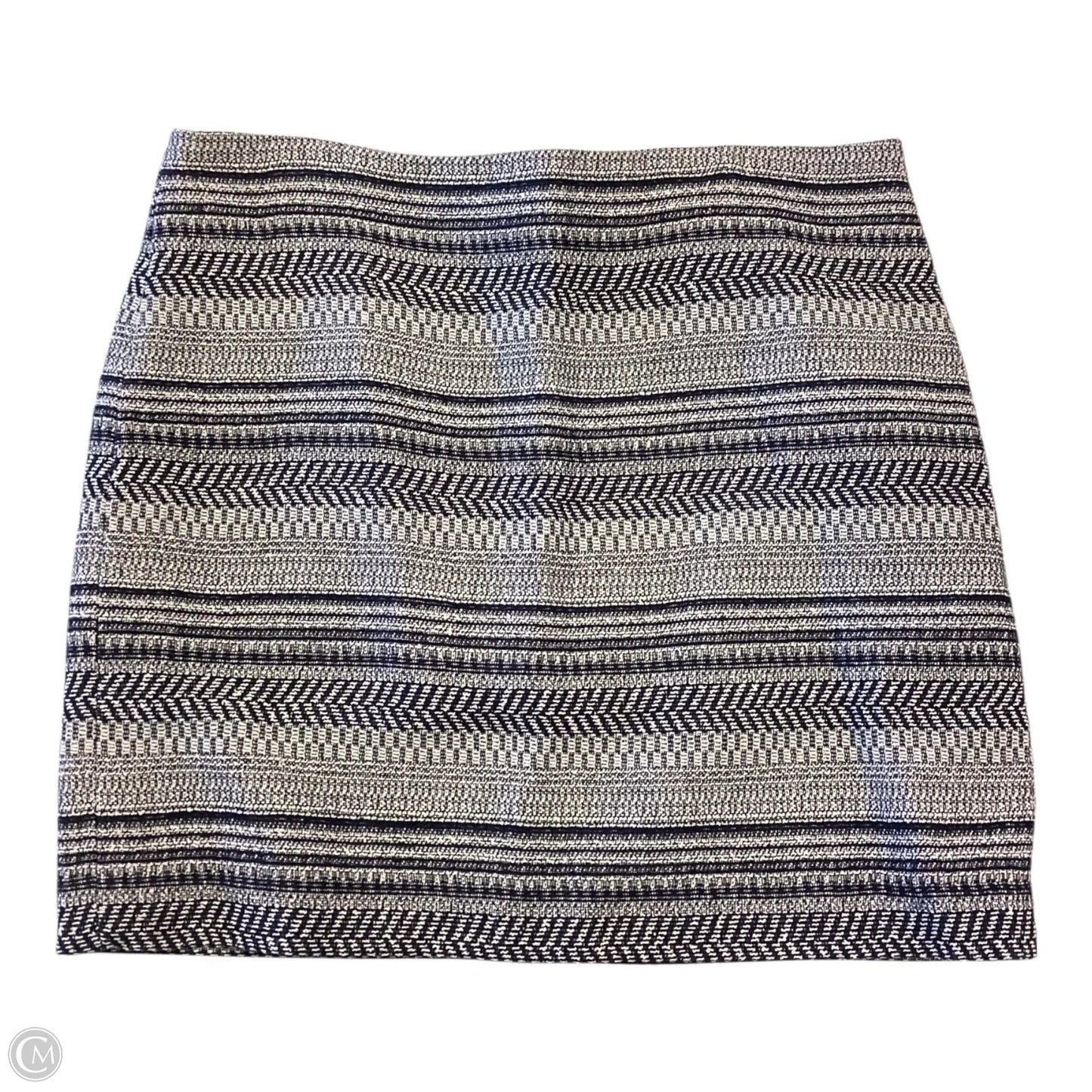 Skirt Mini & Short By Banana Republic In Blue & White, Size: 6