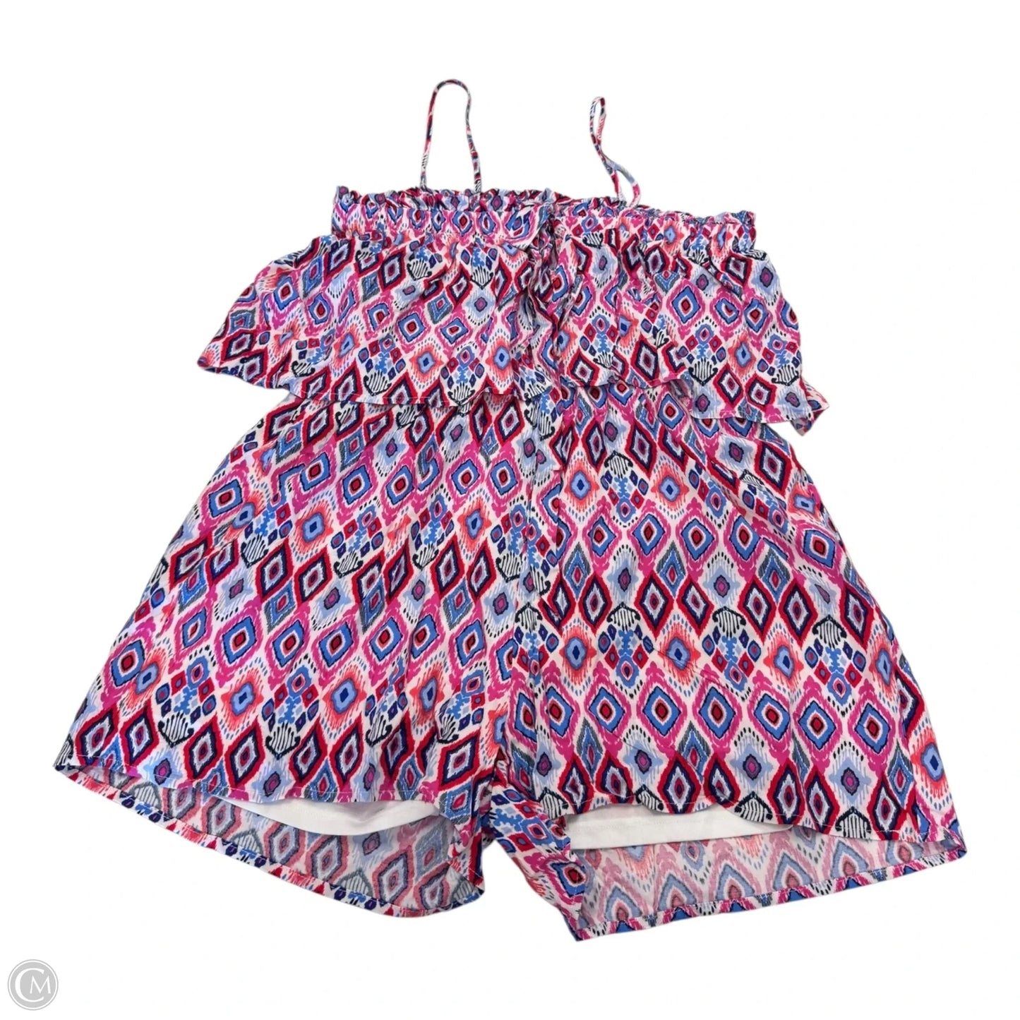 Romper By Savanna Jane In Blue & Pink, Size: L