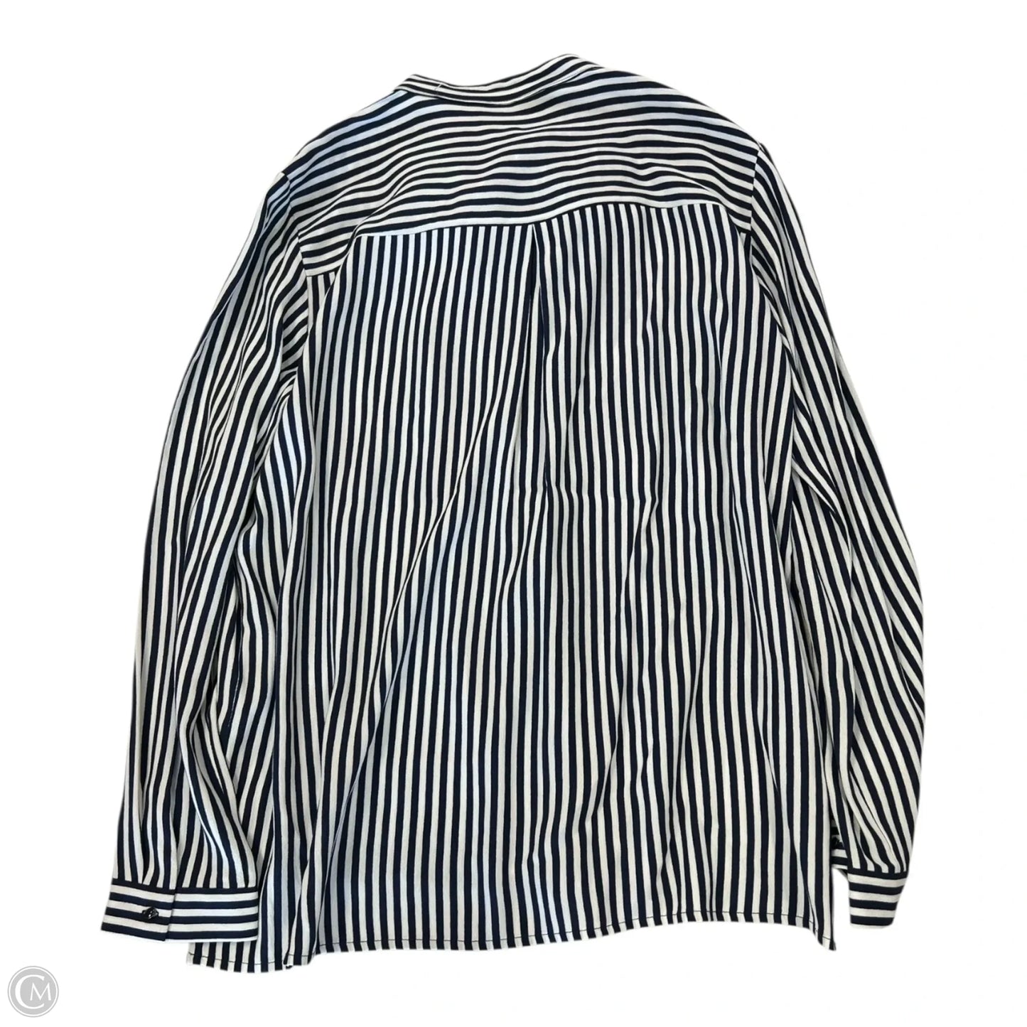 Top Long Sleeve By Zara In Striped Pattern, Size: L