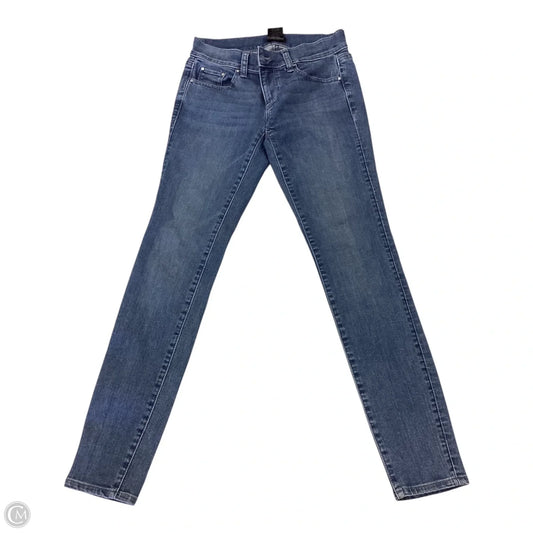 Jeans Skinny By Ann Taylor In Blue Denim, Size: 0p
