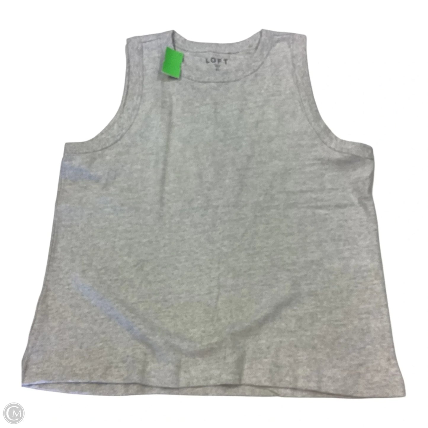 Top Sleeveless By Loft In Grey, Size: Xl