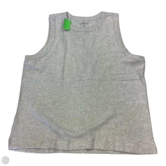 Top Sleeveless By Loft In Grey, Size: Xl