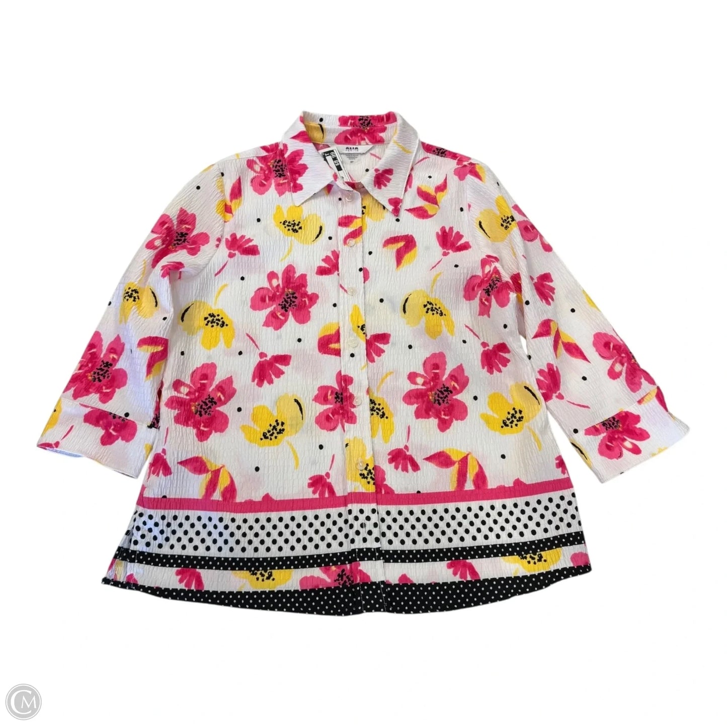 Top Long Sleeve By Alia In Floral Print, Size: 6p