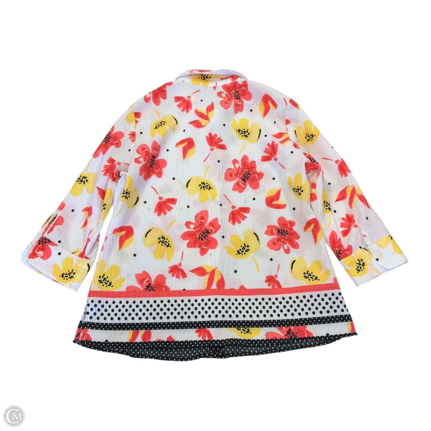 Top Long Sleeve By Alia In Floral Print, Size: 6p