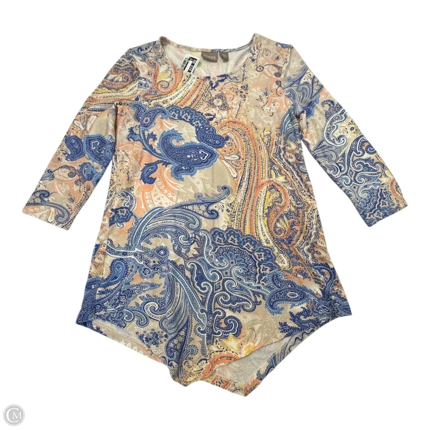 Top Long Sleeve By Chicos In Multi-colored, Size: S