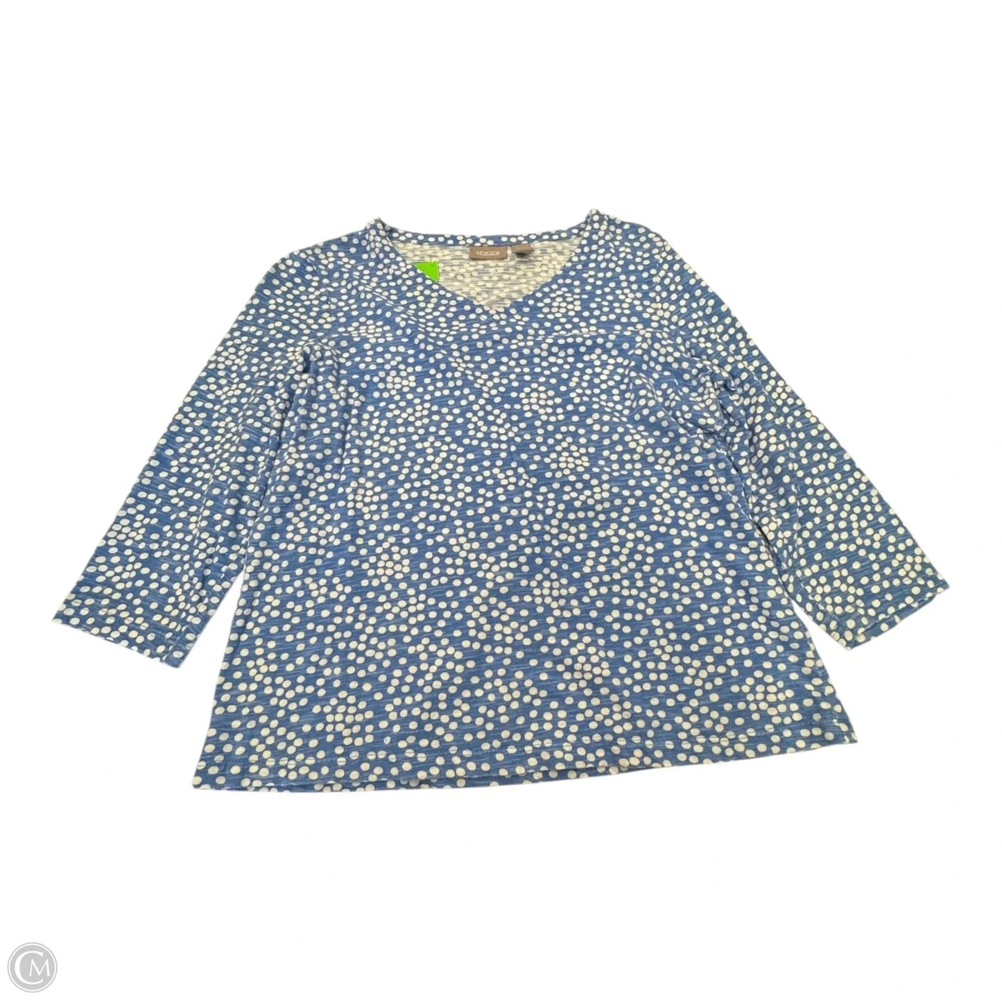 Top Long Sleeve By Chicos In Polkadot Pattern, Size: S