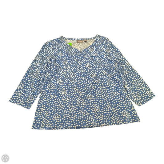 Top Long Sleeve By Chicos In Polkadot Pattern, Size: S