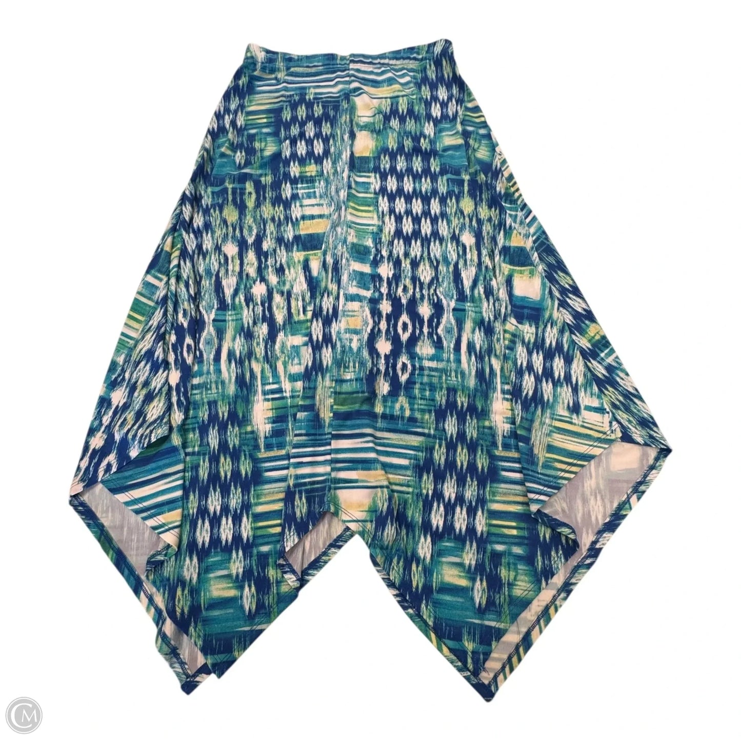 Skirt Maxi By Chicos In Blue & Green, Size: S