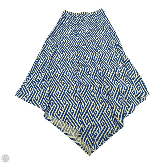 Skirt Maxi By Chicos In Blue & White, Size: S
