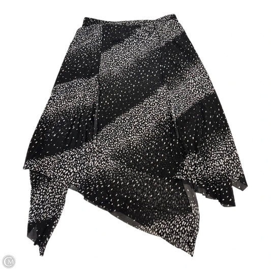 Skirt Maxi By Chicos In Black & White, Size: 12