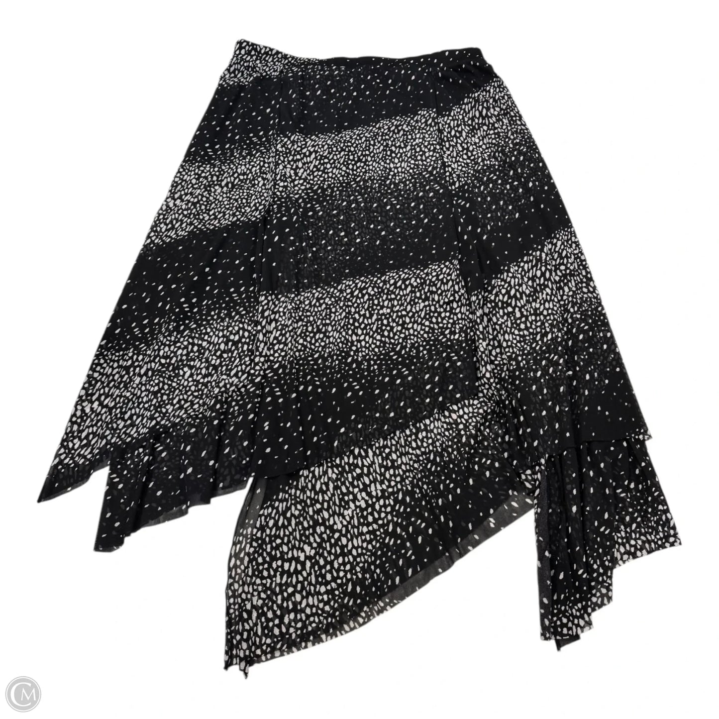 Skirt Maxi By Chicos In Black & White, Size: 12