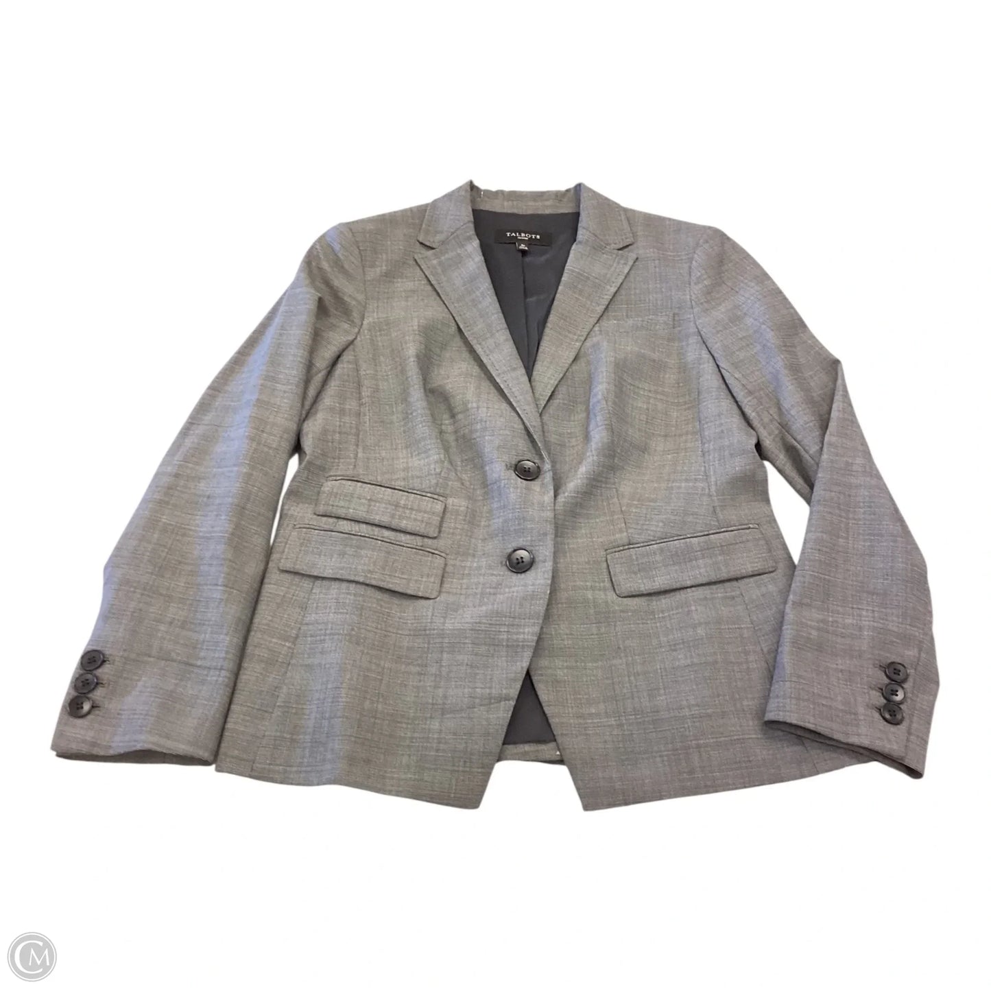 Blazer By Talbots In Grey, Size: 6p