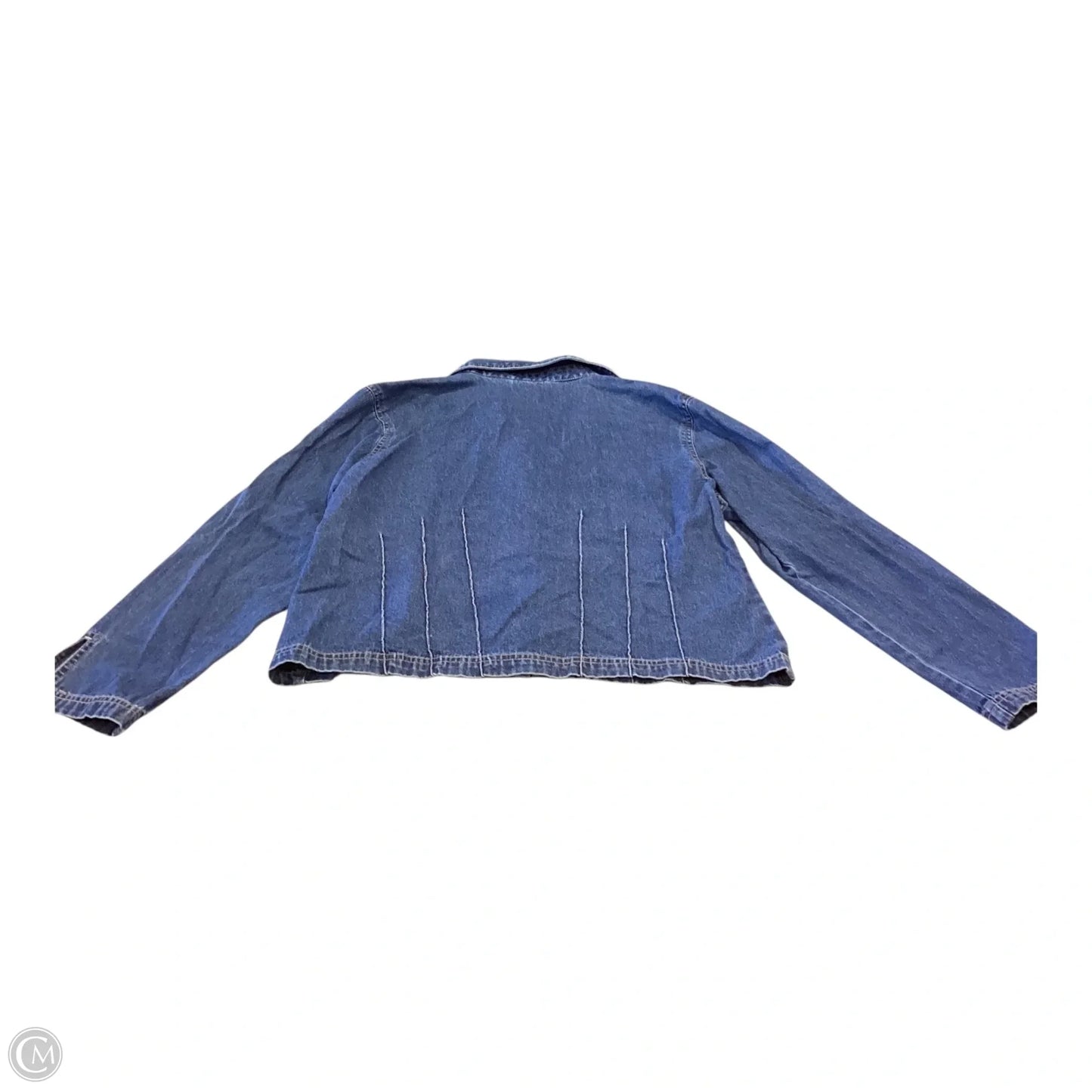 Jacket Denim By Clothes Mentor In Blue Denim, Size: 18