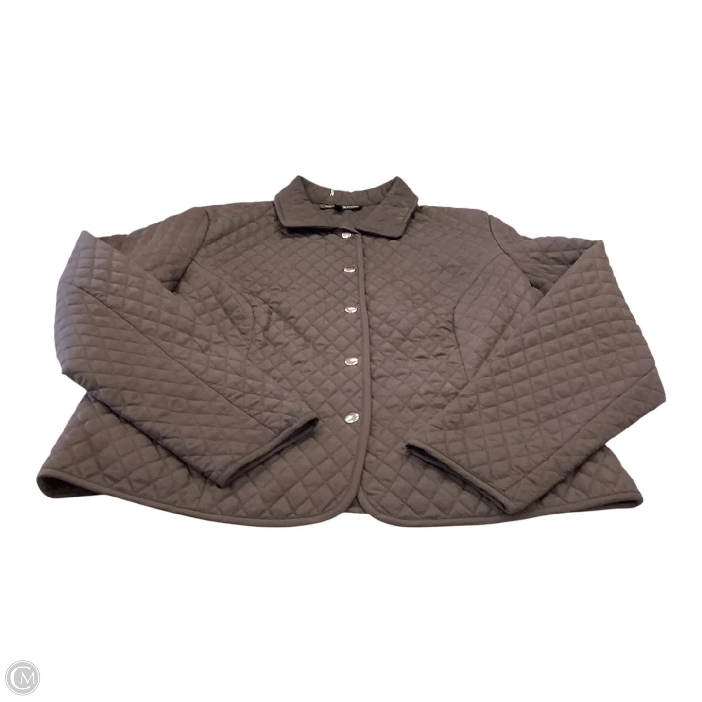 Jacket Puffer & Quilted By Briggs In Brown, Size: 16