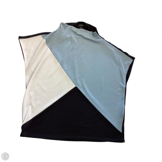 Top Short Sleeve By Alfani In Black & Grey, Size: S
