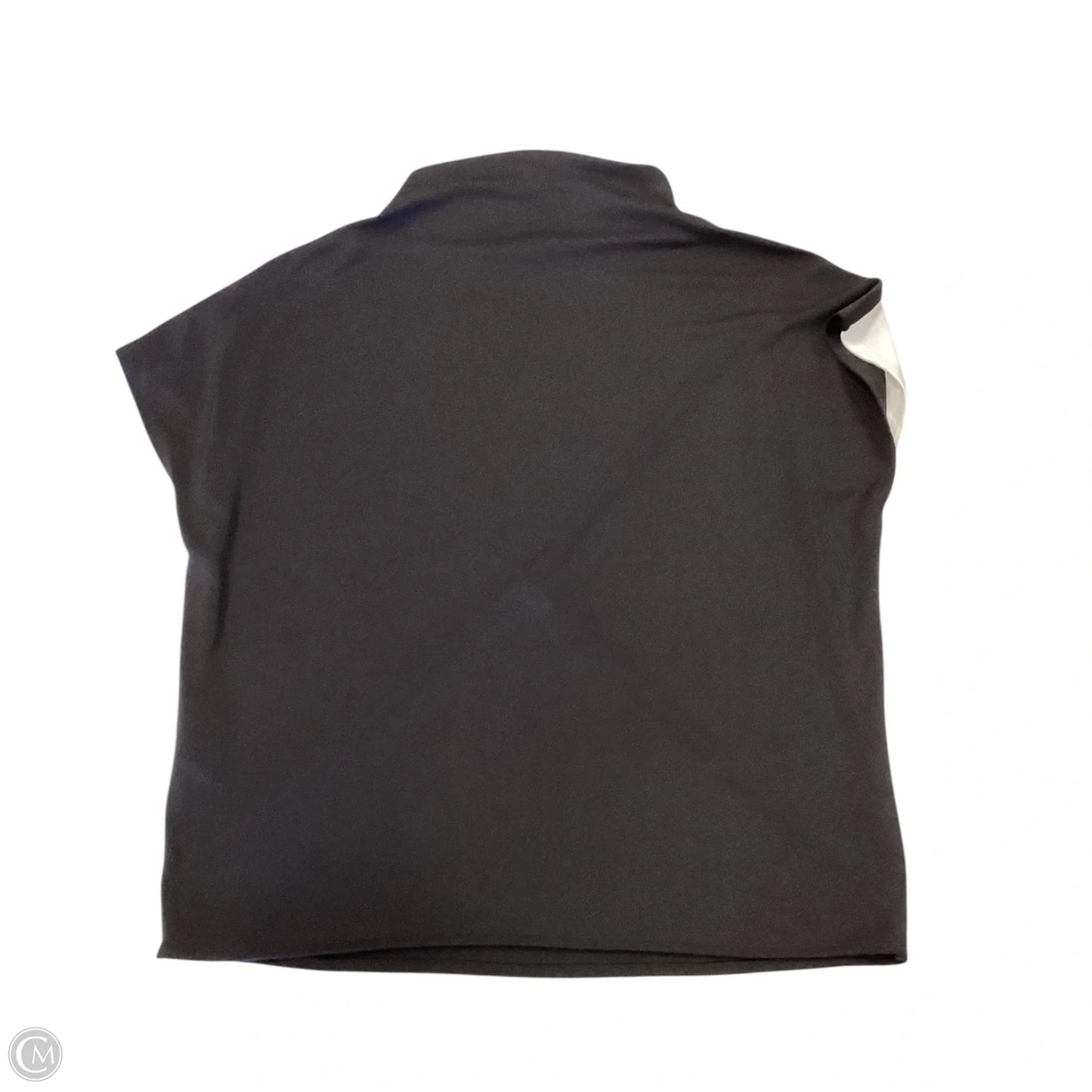 Top Short Sleeve By Alfani In Black & Grey, Size: S