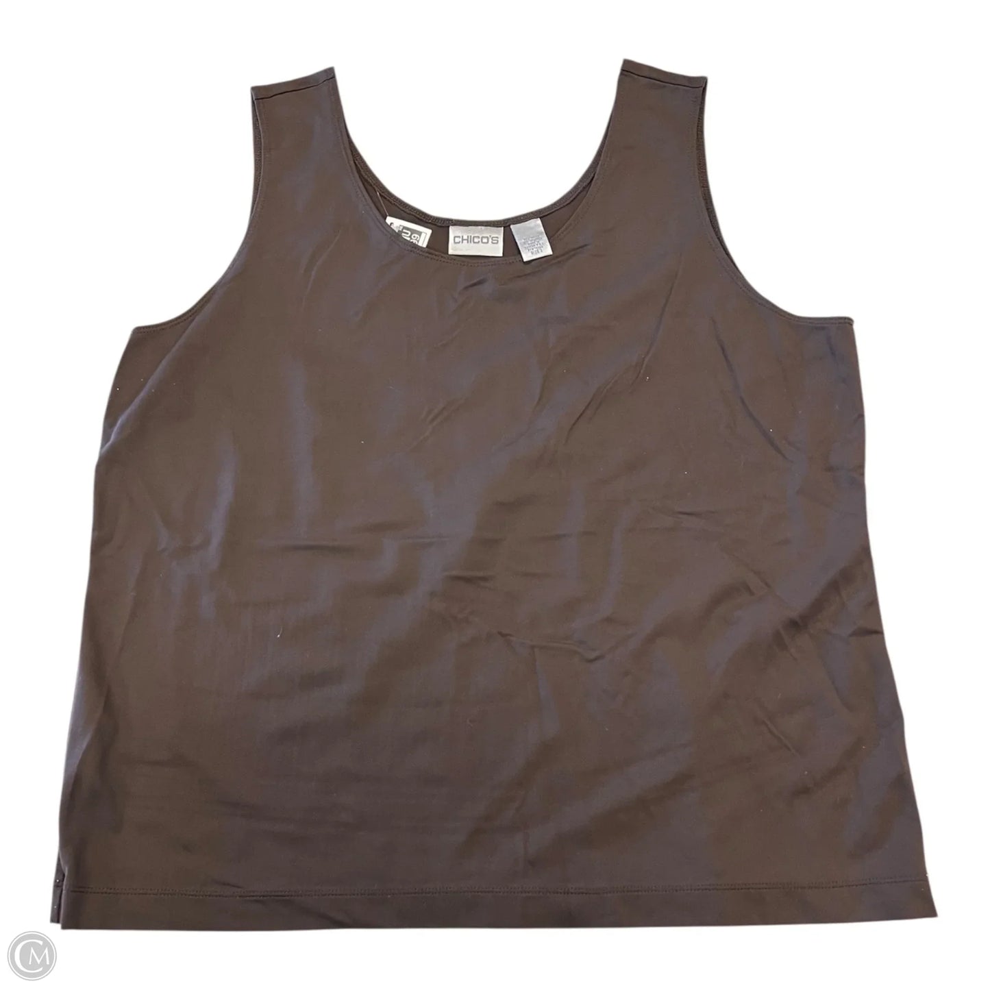 Top Sleeveless Basic By Chicos In Brown, Size: Xl