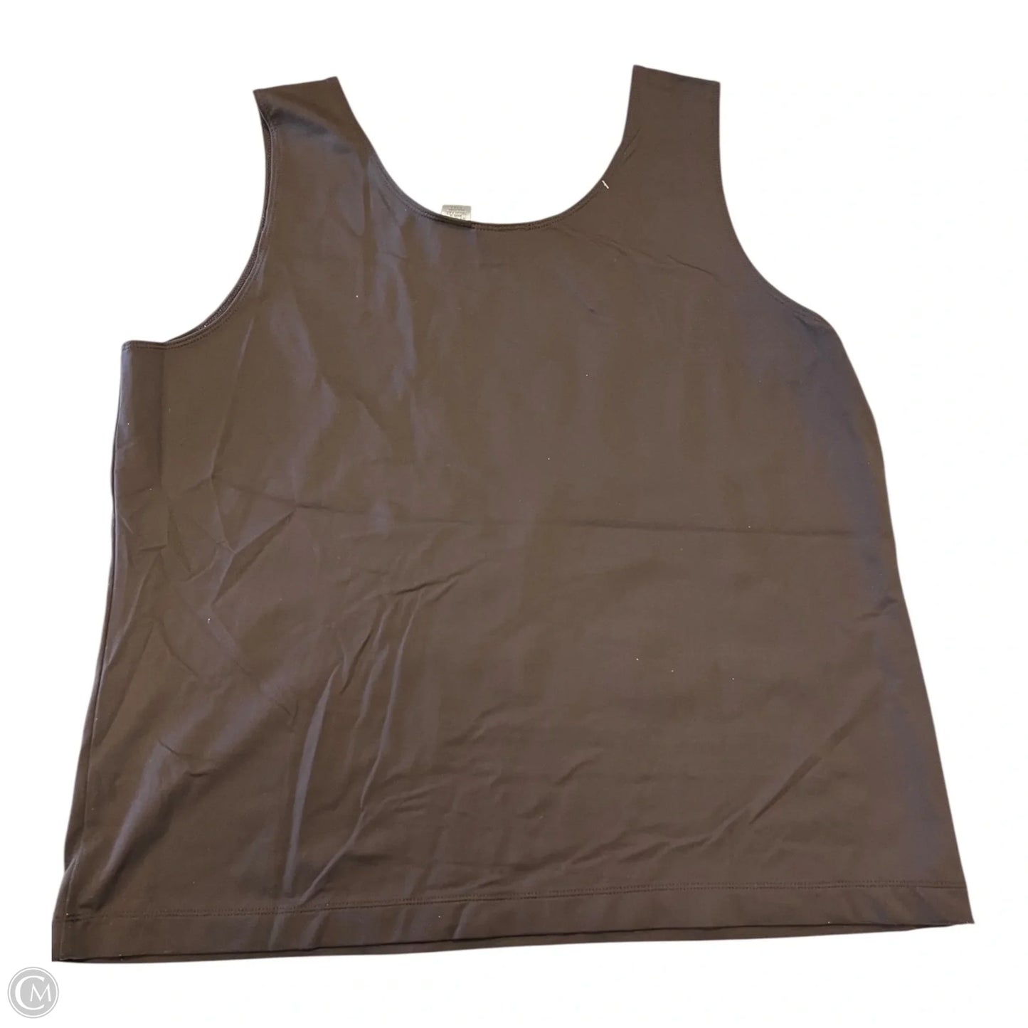 Top Sleeveless Basic By Chicos In Brown, Size: Xl