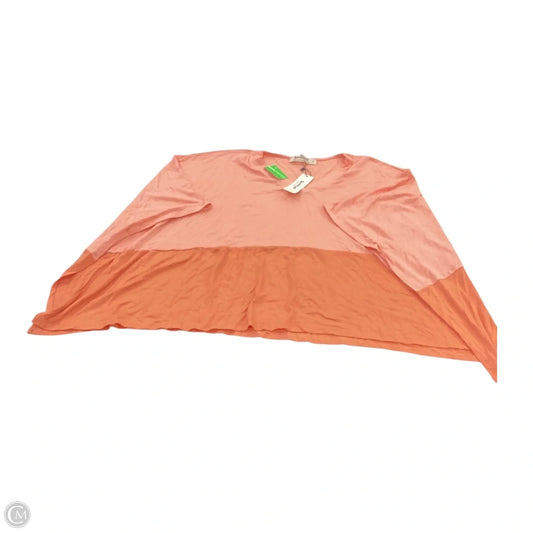 Top Short Sleeve By Three Bird Nest In Orange & Pink, Size: S