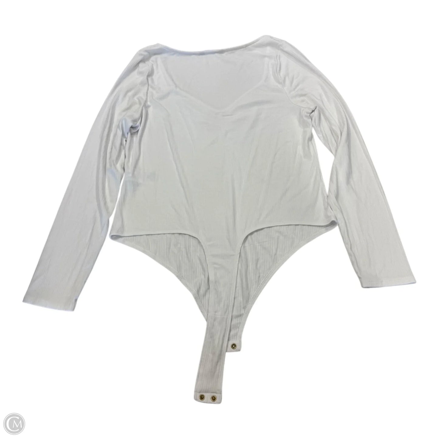 Bodysuit By Banana Republic In White, Size: Xl