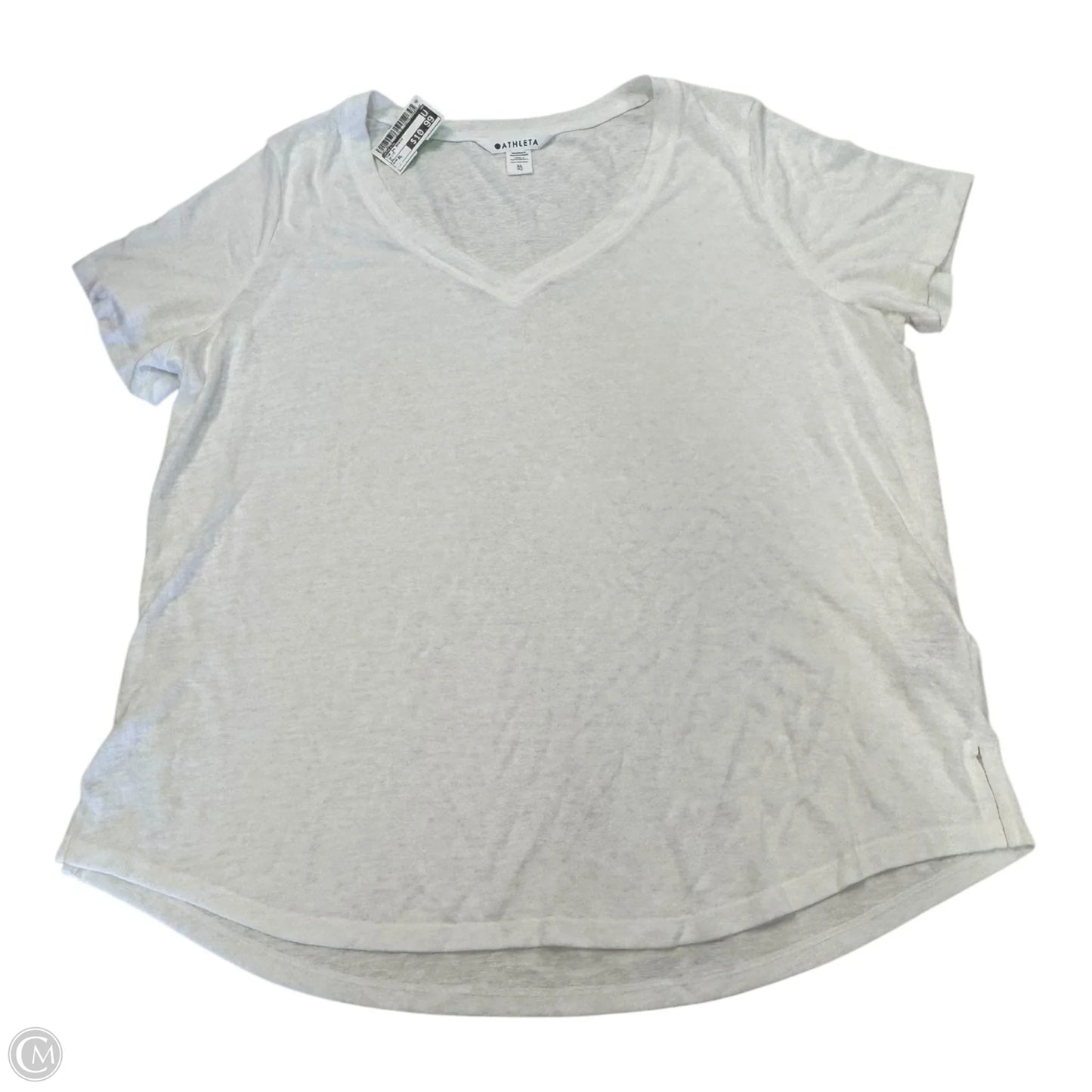 Top Short Sleeve Basic By Athleta In White, Size: Xl