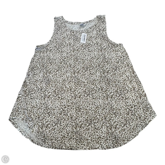Top Sleeveless Basic By Old Navy In Animal Print, Size: L