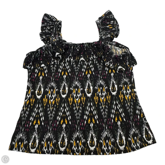 Top Sleeveless By Loft In Black, Size: L