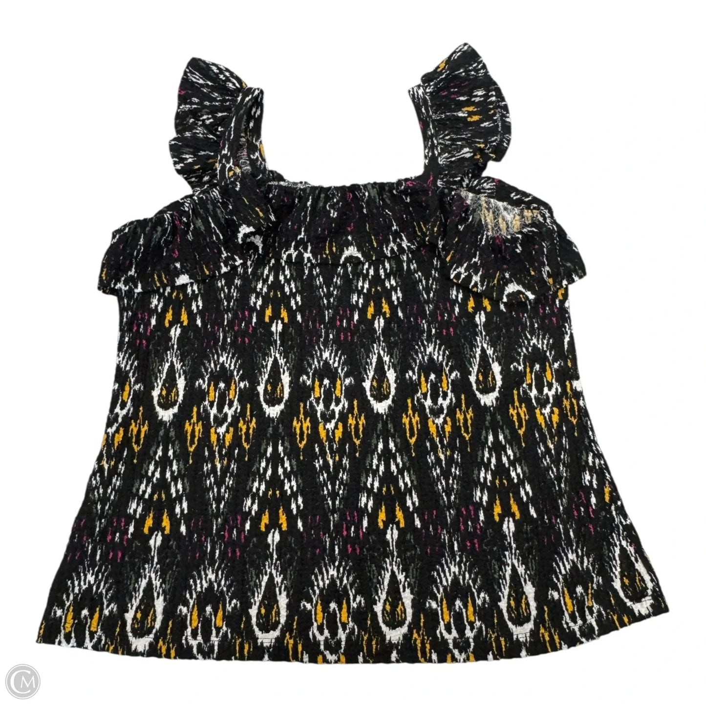 Top Sleeveless By Loft In Black, Size: L