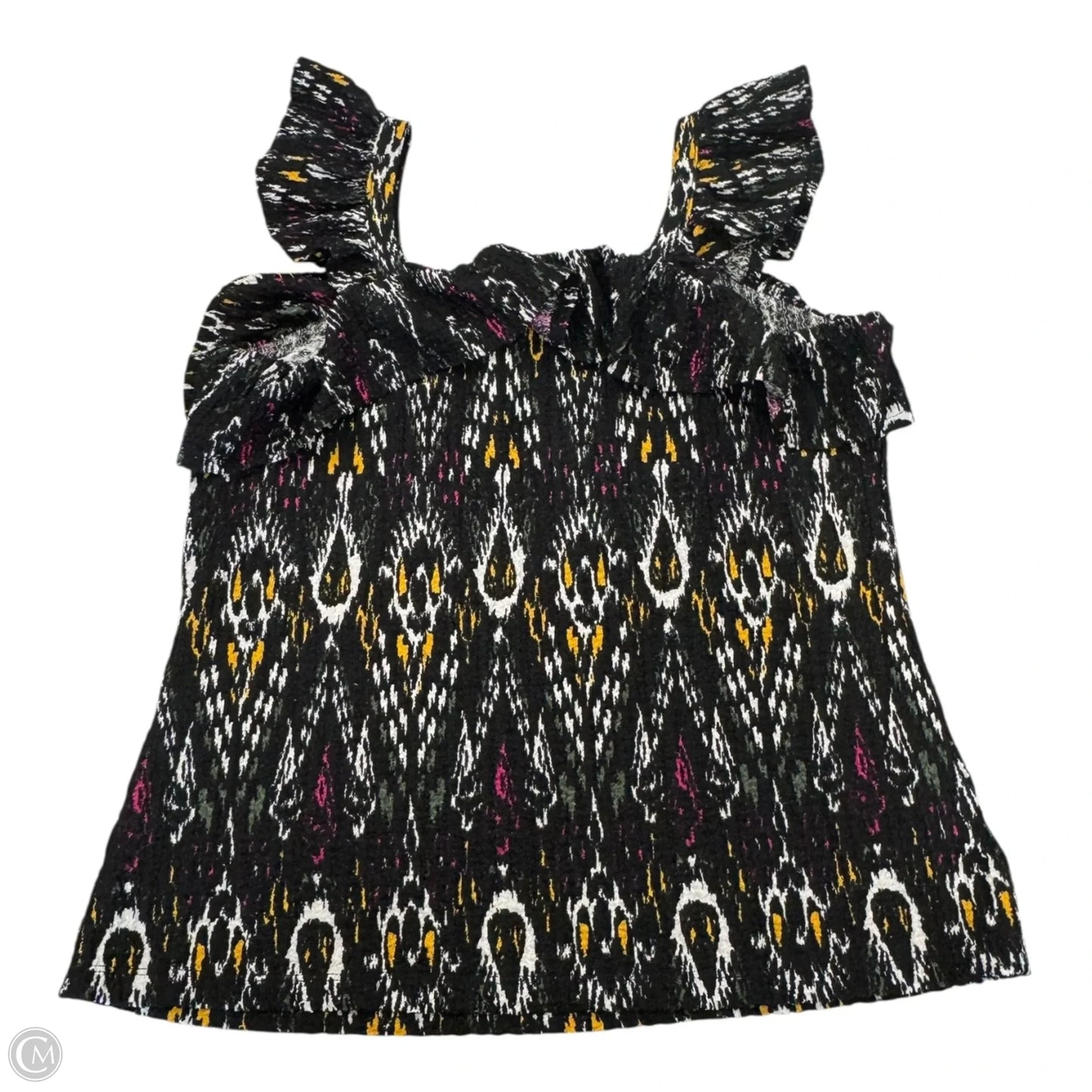 Top Sleeveless By Loft In Black, Size: L