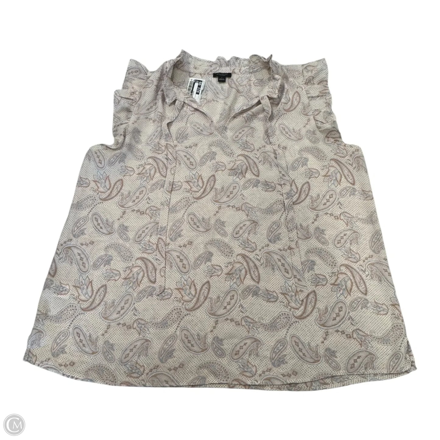 Top Sleeveless By Ann Taylor In Pink, Size: L