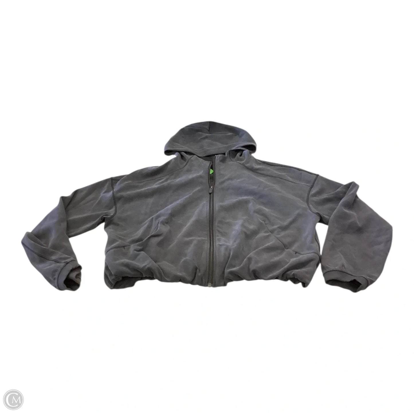 Athletic Jacket By Lululemon In Black, Size: 14